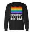 Lgbt More Equality More Lovetシャツ Lgbtq ゲイ レズビアン Lgbt 長袖Tシャツ ギフトのアイデア