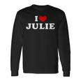 I Love Julie 私は愛する Julie 長袖Tシャツ ギフトのアイデア