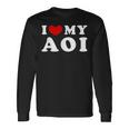 I Love My Aoi 私のあおいが大好き、私のあおいが好き 長袖Tシャツ ギフトのアイデア
