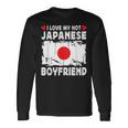I Love My Hot Japanese Boyfriend Couple Japan Flag 長袖Tシャツ ギフトのアイデア