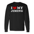 I Love My Jiming 私はジミンが大好きです 長袖Tシャツ ギフトのアイデア
