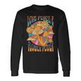 Love Peace ヒッピーコスチューム 60年代 70年代 フラワーフェスティバル衣装 長袖Tシャツ ギフトのアイデア
