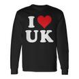 I Love Uk Initials I Heart UK First Last Name U K 長袖Tシャツ ギフトのアイデア