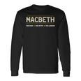 Macbeth The Man The Myth The Legend 長袖Tシャツ ギフトのアイデア