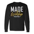 Made To Worship シャツ 礼拝用シャツ メンズ&レディース 神様 長袖Tシャツ ギフトのアイデア