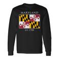 Maryland Flag 7Th Ustate 1788 Maryland Native 長袖Tシャツ ギフトのアイデア