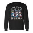 Be Merrynowman Line Dance クリスマス 面白い ホリデーダンス 長袖Tシャツ ギフトのアイデア