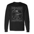 Metal I Death Metal I Heavy Metalitruvian Man Guitar 長袖Tシャツ ギフトのアイデア