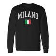 Milano Italia Flag Of Italy Classic 長袖Tシャツ ギフトのアイデア