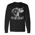 No Difference ワンライフ 違いはありません ベジタリアン 動物愛好家 ビーガン 長袖tシャツ 長袖Tシャツ ギフトのアイデア