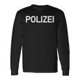 Polizei ドイツ警察 ドイツ法執行機関両面 長袖tシャツ 長袖Tシャツ ギフトのアイデア