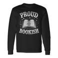 Proud Bookish Open Book Reading愛好家。 長袖Tシャツ ギフトのアイデア