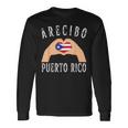 Puerto Rico Flag Heart Arecibo City 長袖Tシャツ ギフトのアイデア