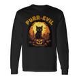 Purr-Evil お化け猫 ハロウィン 長袖Tシャツ ギフトのアイデア