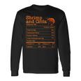 Shrimp And Grits Nutrition Facts Label Calories Protein Food 長袖Tシャツ ギフトのアイデア
