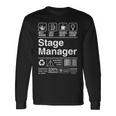 Stage Manager Description Label 長袖Tシャツ ギフトのアイデア