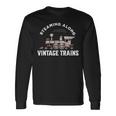 Staming Alongintage Train 機関車 長袖Tシャツ ギフトのアイデア