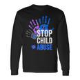 Stop Child Abuse 児童虐待をやめなさい 長袖Tシャツ ギフトのアイデア