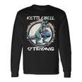 T-Rex ケトルベル ワークアウト バーピー トレーニング ケトルベル 長袖Tシャツ ギフトのアイデア