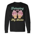 Twinning With My Bestie Matching Twins Day Ice Cream Long Sleeve T-Shirt Gifts ideas