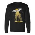 Ufo 卵 ベーコン アブダクション 面白い 宇宙人 朝ごはん 銀河系 食品 長袖Tシャツ ギフトのアイデア