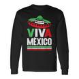 Viva Mexico 帽子デザイン メキシコ国旗カラー メキシコ人向け 長袖Tシャツ ギフトのアイデア