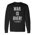 War Is Over If You Want It 長袖tシャツ 長袖Tシャツ ギフトのアイデア