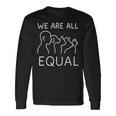 We Are All Equal Anti-Speciesism Animal Equalityegan Activ 長袖Tシャツ ギフトのアイデア