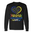 World Downyndrome Day Upport And Awareness 321 長袖Tシャツ ギフトのアイデア