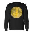 うさぎ星人 On The Yellow Moon 長袖Tシャツ ギフトのアイデア