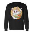 かわいい ウサギ 食べる ラーメン 漫画 カワイイ 食べ物 好き 長袖Tシャツ ギフトのアイデア