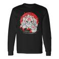 きつね 笑う キツネ 九尾 神話 動物 長袖Tシャツ ギフトのアイデア