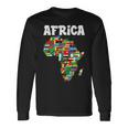 アフリカtシャツ 誇り高きアフリカ国旗大陸愛 長袖Tシャツ ギフトのアイデア