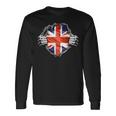 イギリス 愛国心 イギリス国旗 ユニオンジャック イギリス帝国 長袖Tシャツ ギフトのアイデア