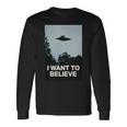 エイリアンufoアパレル「I Want To Believe」 長袖tシャツ 長袖Tシャツ ギフトのアイデア