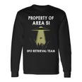 エリア51 シャツ Property Of Area 51 Ufo エイリアン 長袖tシャツ 長袖Tシャツ ギフトのアイデア
