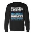 エンタープライズアーキテクトtシャツ 長袖Tシャツ ギフトのアイデア