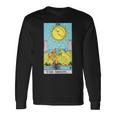 オリジナルのrider Waite Deckのムーンヴィンテージタロットカード。 長袖tシャツ 長袖Tシャツ ギフトのアイデア