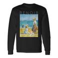オーギュスト・ルノワール ビーチのフィギュア 長袖Tシャツ ギフトのアイデア