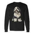 オールドイングリッシュシープドッグ 犬 ペット アートワーク オールドイングリッシュシープドッグ 長袖Tシャツ ギフトのアイデア