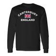カンタベリー イギリス Uk イギリス シティ ユニオンジャック 旗 長袖tシャツ 長袖Tシャツ ギフトのアイデア