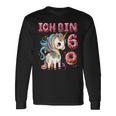 キッズ Kinder Ich Binchon 6 誕生日 ユニコーン 6歳 長袖Tシャツ ギフトのアイデア