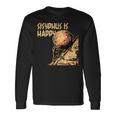 シーシュポス・イズ・ハッピー面白いギリシャ神話ミーム哲学 長袖Tシャツ ギフトのアイデア