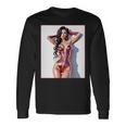 セクシーガールグラフィックtシャツ セクシー巨乳sfピンナップガール 長袖tシャツ 長袖Tシャツ ギフトのアイデア