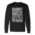 バーバーショップ メンズ バーバー ビアード 長袖Tシャツ ギフトのアイデア