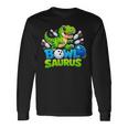 ボウリング 恐竜 Tレックス キュート グラフィック キッズ 幼児 男の子 ボウラー 長袖Tシャツ ギフトのアイデア