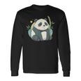 リラックス竹林ぽっちゃりパンダ美学 長袖Tシャツ ギフトのアイデア