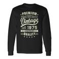 ヴィンテージ 1975 男性用 レトロ 面白い 1975 誕生日 長袖Tシャツ ギフトのアイデア