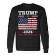ヴィンテージ ドナルド トランプ 2024 テイク アメリカ バック 長袖tシャツ 長袖Tシャツ ギフトのアイデア