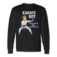 少年空手 キッズ空手ファイター格闘技 長袖Tシャツ ギフトのアイデア